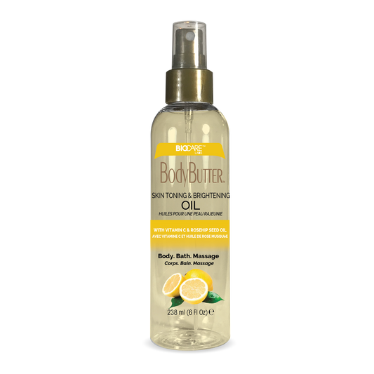 SKIN BRIGHTENING BODY OIL with VITAMIN C & ROSEHIP SEED OIL
