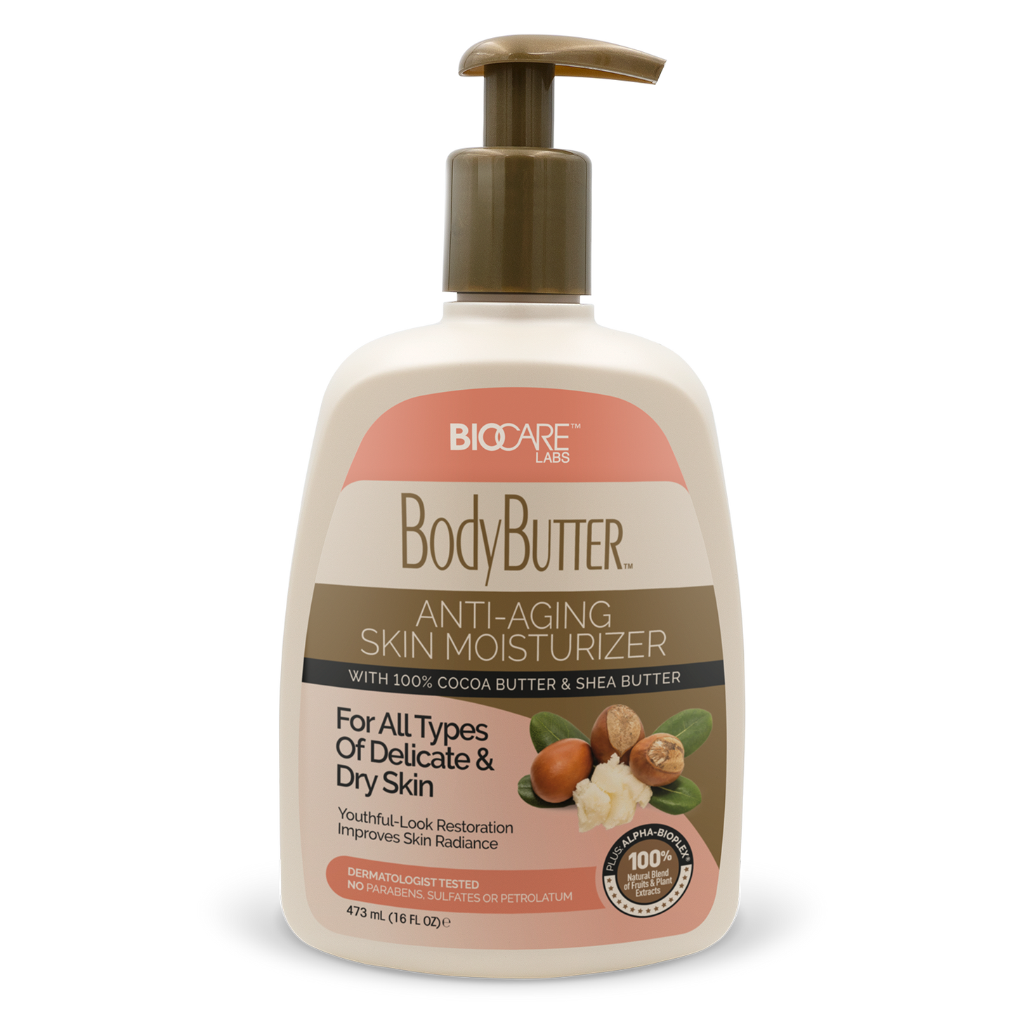 Bottle of BodyButter With Cocoa Butter & Shea Butter