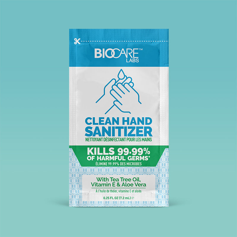 TRAVEL SIZE BIOCARE LABS Hand Sanitizer Packets