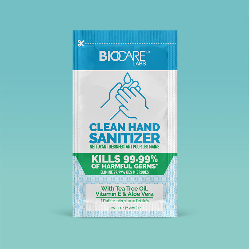 TRAVEL SIZE BIOCARE LABS Hand Sanitizer Packets