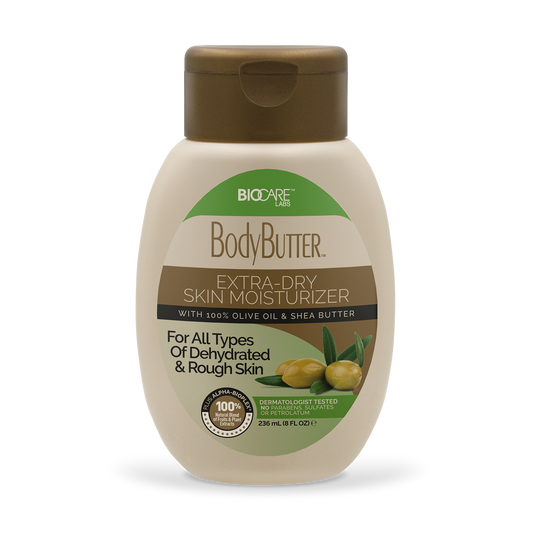 8 oz bottle of BodyButter™ With Olive Oil & Shea Butter from Biocare Labs