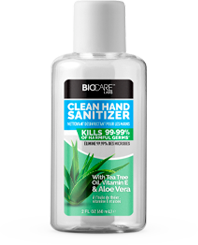 TRAVEL SIZE: BIOCARE LABS Hand Sanitizer Bottles