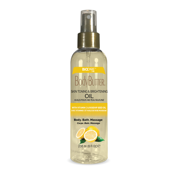 SKIN BRIGHTENING BODY OIL with VITAMIN C & ROSEHIP SEED OIL BIOCARE